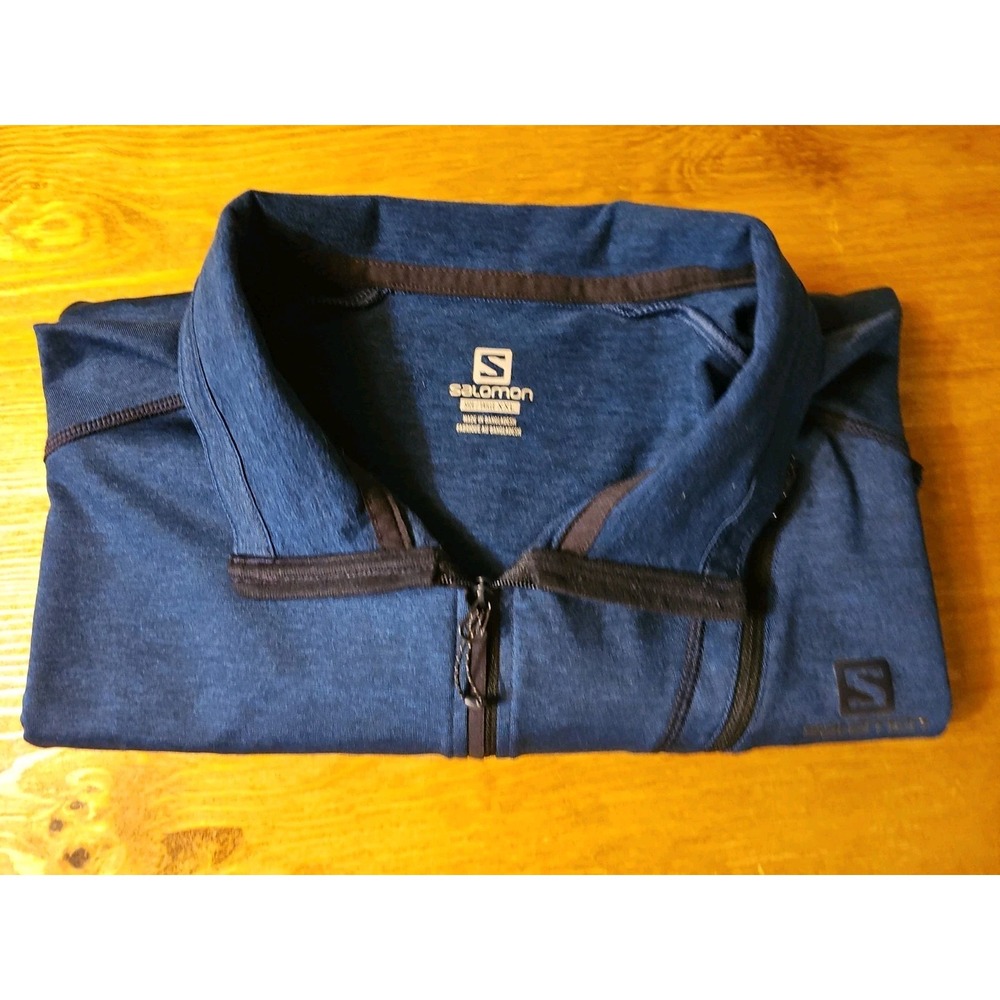 Salomon Trail Long Sleeve 1/4 Zip Mens Trail Running XXL B1